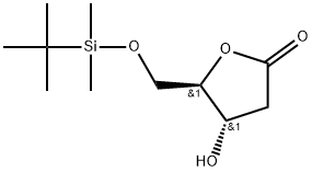 D-erythro-Pentonic acid, 2-deoxy-5-O-[(1,1-dimethylethyl)dimethylsilyl]-, γ-lactone Structure