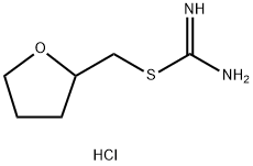 Carbamimidothioic acid, (tetrahydro-2-furanyl)methyl ester, hydrochloride (1:1) 구조식 이미지