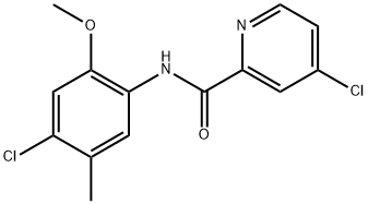 4-Chloro-N-(4-chloro-2-methoxy-5-methylphenyl)-2-pyridinecarboxamide Structure