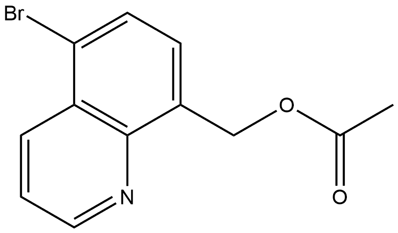 8-Quinolinemethanol, 5-bromo-, 8-acetate Structure