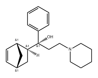 (+)-Biperiden Structure