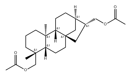 16βH-Kaurane-17,18-diol, diacetate (7CI) Structure