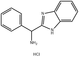 1H-Benzimidazole-2-methanamine, α-phenyl-, hydrochloride (1:2) Structure