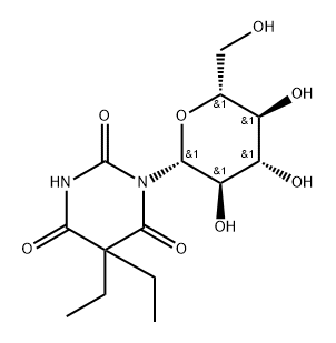 barbital N-glucoside Structure