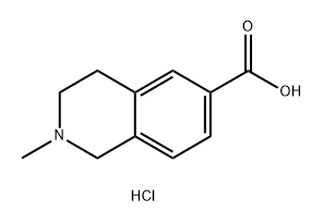 2-methyl-1,2,3,4-tetrahydroisoquinoline-6-carboxy
lic acid hydrochloride Structure