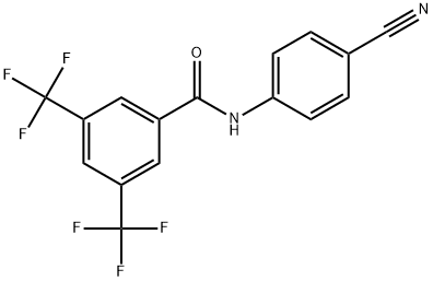 N-(4-Cyanophenyl)-3,5-bis(trifluoromethyl)benzamide Structure