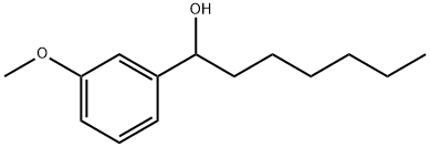 Benzenemethanol, α-hexyl-3-methoxy- Structure