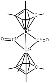 Iridium, di-μ-carbonylbis[(1,2,3,4,5-η)-1,2,3,4,5-pentamethyl-2,4-cyclopentadien-1-yl]di-, (Ir-Ir) Structure