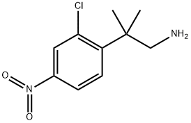 2-(2-chloro-4-nitrophenyl)-2-methylpropan-1-amine Structure