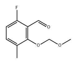 6-Fluoro-3-methyl-2-[[(methyloxy)methyl]oxy]benzaldehyde Structure