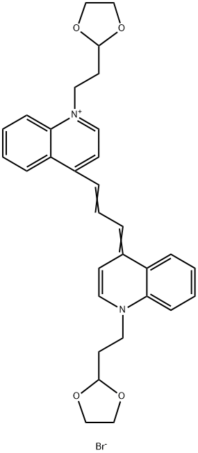 N,N'-bis(2-ethyl-1,3-dioxolane)kryptocyanine Structure
