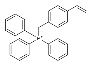 (4-ethenylphenyl)methyl]triphenylphosphonium chloride Structure