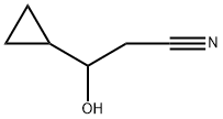 Cyclopropanepropanenitrile, β-hydroxy- 구조식 이미지