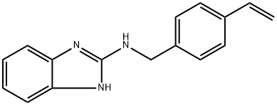 N-[(4-Ethenylphenyl)methyl]-1H-benzimidazol-2-amine Structure