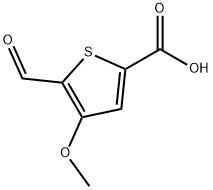 5-Formyl-4-methoxy-2-thiophenecarboxylic acid Structure