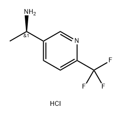 3-Pyridinemethanamine, α-methyl-6-(trifluoromethyl)-, hydrochloride (1:2), (αR)- Structure