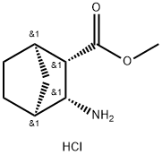 Bicyclo[2.2.1]heptane-2-carboxylic acid, 3-amino-, methyl ester, hydrochloride (1:1), (1R,2S,3R,4S)- Structure