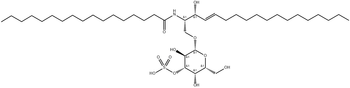 C17 3'-sulfo Galactosylceramide (d18:1/17:0) Structure