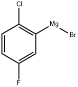 2-Chloro-5-fluorophenylmagnesium bromide 구조식 이미지