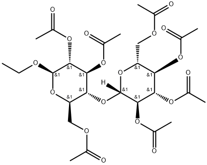 Ethyl β-D-cellobioside heptaacetate Structure