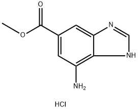 methyl 4-amino-1{H}-benzimidazole-6-carboxylate Structure