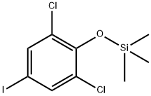 (2,6-dichloro-4-iodophenoxy)trimethylsilane Structure