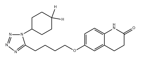 Cilostazol D2Q: What is 
Cilostazol D2 Q: What is the CAS Number of 
Cilostazol D2 Structure