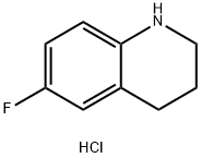 Quinoline, 6-fluoro-1,2,3,4-tetrahydro-, hydrochloride (1:1) Structure