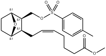 5-Heptenoic acid, 7-[3-[[[(4-methylphenyl)sulfonyl]oxy]methyl]-7-oxabicyclo[2.2.1]hept-2-yl]-, methyl ester, [1S-[1α,2α(Z),3α,4α]]- (9CI) Structure