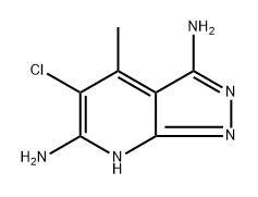 5-Chloro-4-methyl-1H-pyrazolo[3,4-b]pyridine-3,6-diamine Structure