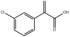 Benzeneacetic acid, 3-chloro-α-methylene- Structure