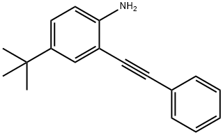 4-(tert-butyl)-2-(phenylethynyl)aniline Structure