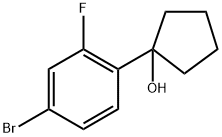 1-(4-Bromo-2-fluorophenyl)cyclopentanol Structure