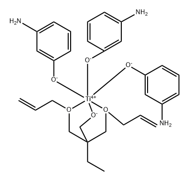 Titanium, tris(3-aminophenolato-.kappa.O)2,2-bis(2-propenyloxy-.kappa.O)methyl-1-butanolato-.kappa.O-, (OC-6-22)- Structure