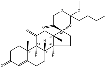 Cyclic Methyl Orthovalerate Cortisone Structure