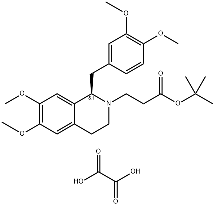 (R)-tert-Butyl-N-butanoate Norlaudanosine Oxalate 구조식 이미지