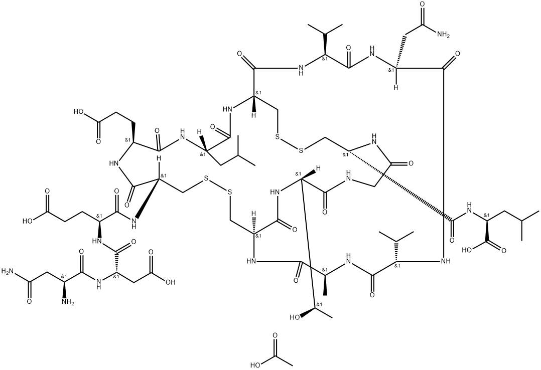 Plecanatide acetate 구조식 이미지