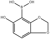 (5-Hydroxybenzo[d][1,3]dioxol-4-yl)boronic acid Structure