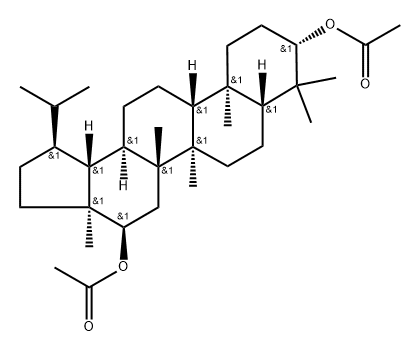 Lupane-3,16-diol, 3,16-diacetate, (3β,16α)- 구조식 이미지