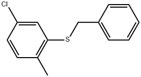 4-Chloro-1-methyl-2-[(phenylmethyl)thio]benzene Structure