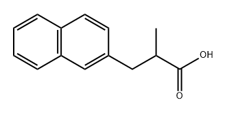 2-Naphthalenepropanoic acid, α-methyl- Structure