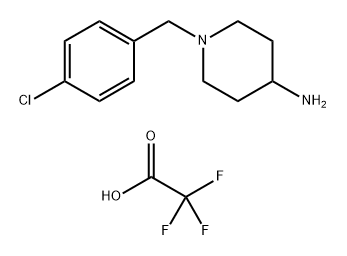 1-(4-Chlorobenzyl)piperidin-4-amine 2,2,2-trifluoroacetate Structure