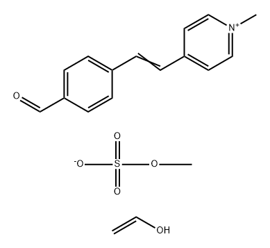 POLY(VINYL ALCOHOL), N-METHYL-4(4'-FORMYLSTYRYL)PYRIDINIUM METHOSULFATE ACETAL Structure