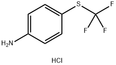 Benzenamine, 4-[(trifluoromethyl)thio]-, hydrochloride (1:1) Structure