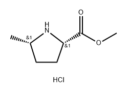D-Proline, 5-methyl-, methyl ester, hydrochloride, (5R)-rel- 구조식 이미지