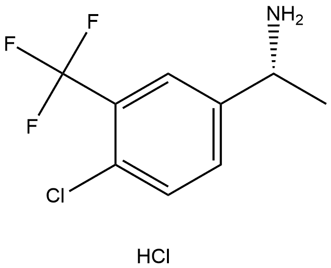 (R)-1-(4-Chloro-3-(trifluoromethyl)phenyl)ethan-1-amine hydrochloride Structure