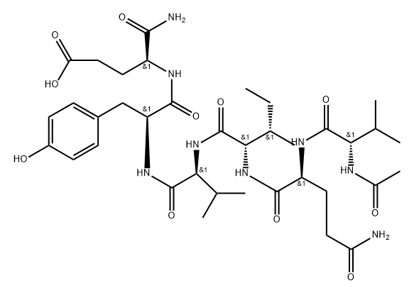 Acetyl-PHF6KE amide 구조식 이미지