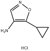 5-Cyclopropyl-1,2-oxazol-4-amine hydrochloride Structure