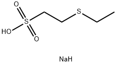 2-Ethylsulfanyl-ethanesulfonic acid sodium-salt 구조식 이미지