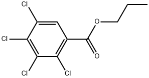 Propyl 2,3,4,5-tetrachlorobenzoate Structure